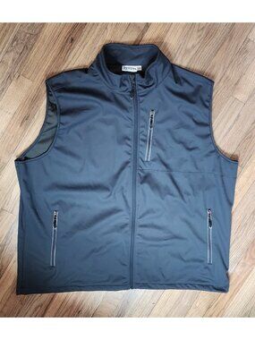 33000ft Softshell Vest 4XL Blue Zip Outdoor Lightweight Golf Pockets Windbreaker